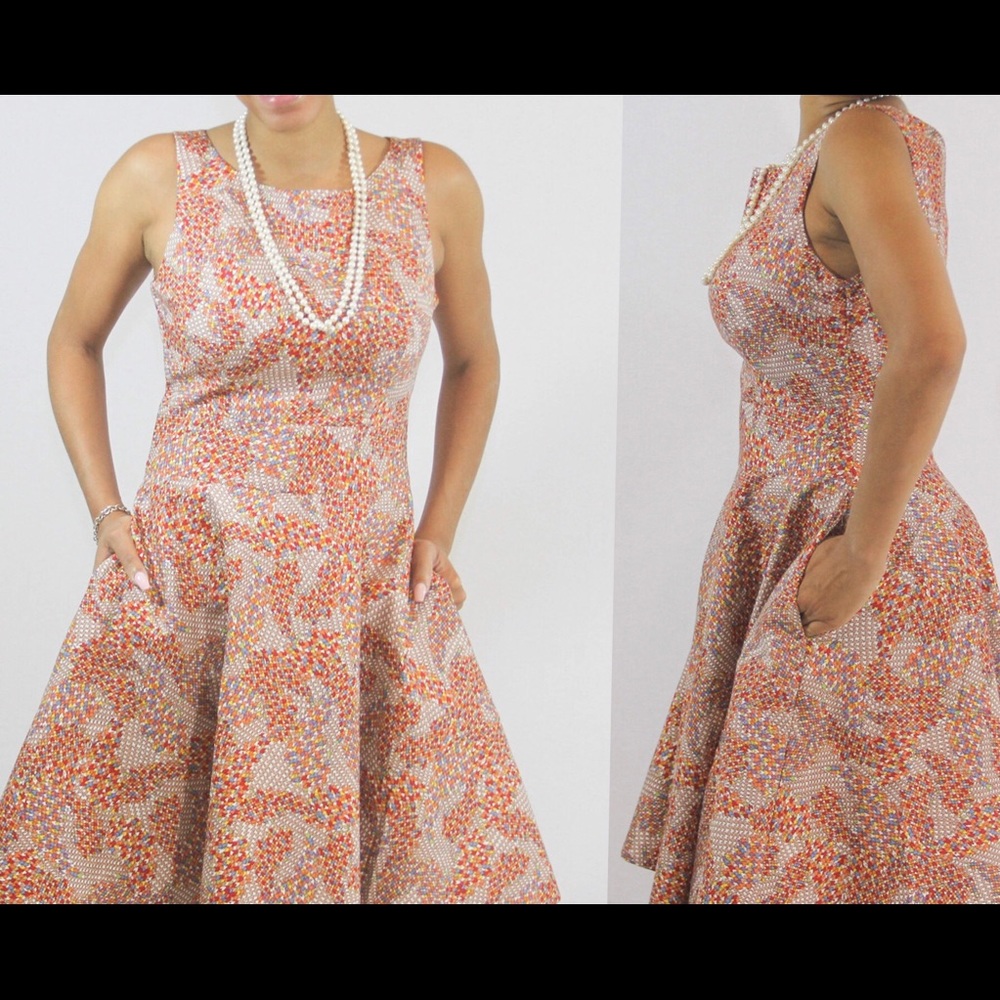 custom ethnic print sleek summer dress